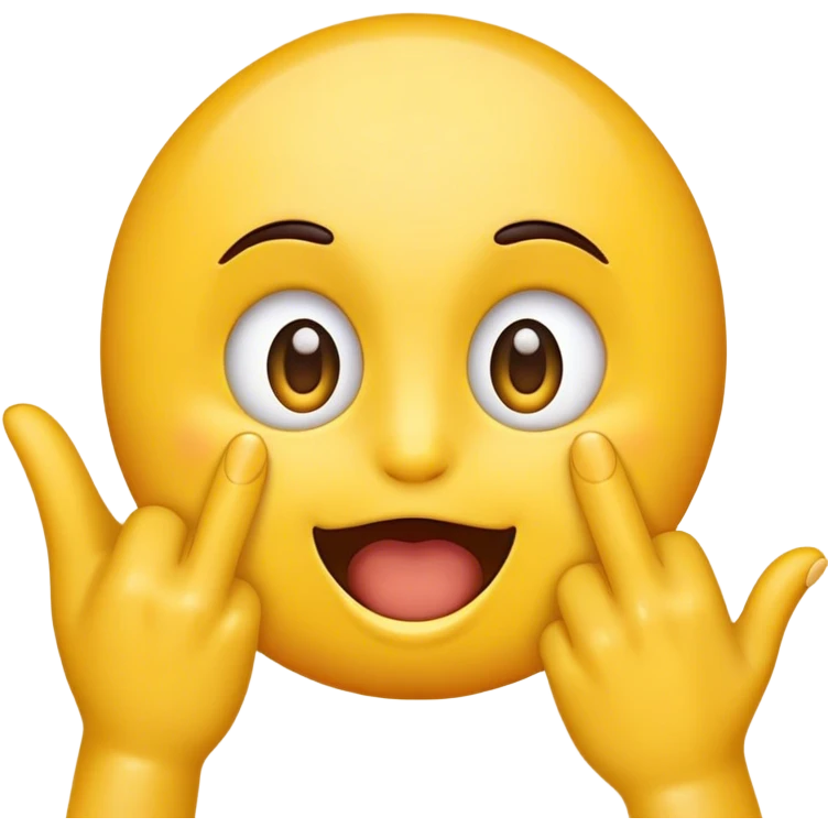 A classic yellow emoji with an excited yet nervous expression, featuring wide eyes and a slightly tense smile. One hand is raised to the mouth, biting its nails anxiously, conveying a mix of anticipation and nervous energy. emoji