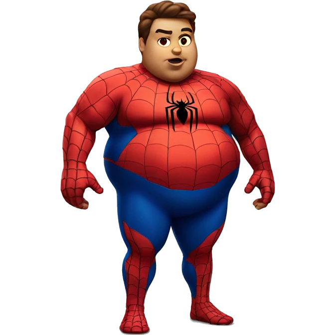 Fat fat fat spiderman emoji