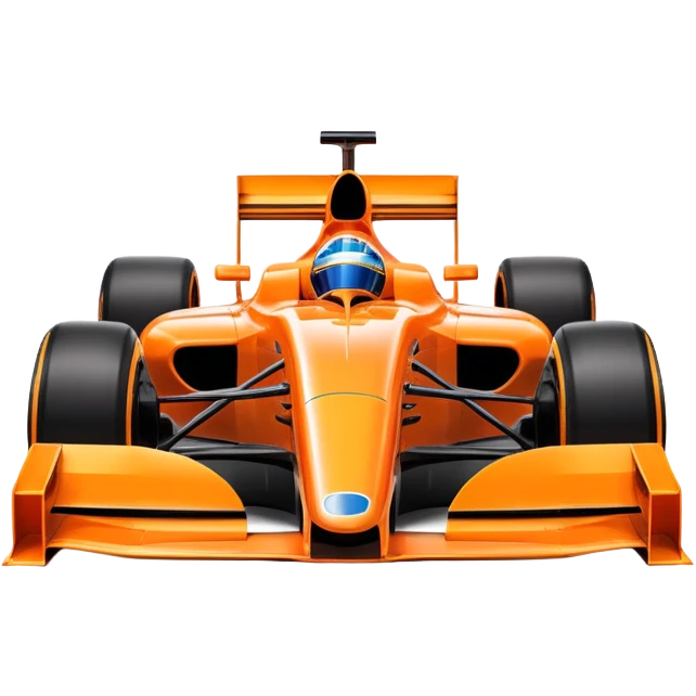 Orange Formula 1 car emoji