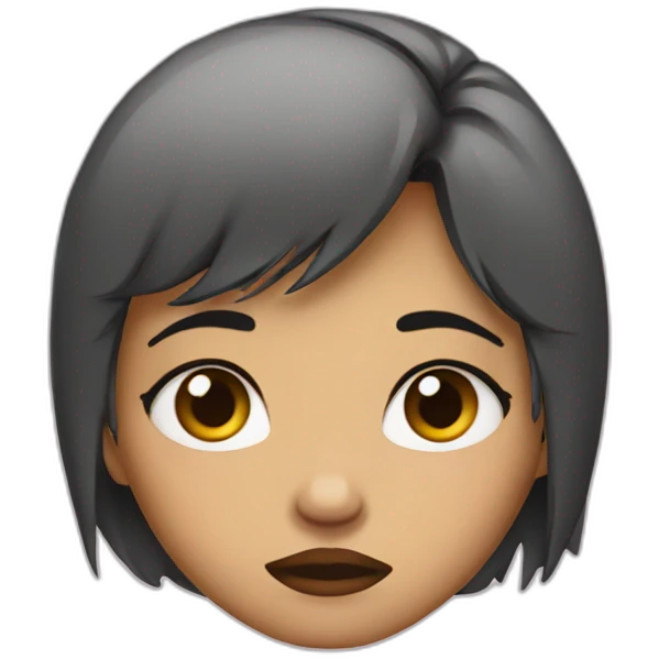 Girl pouting emoji