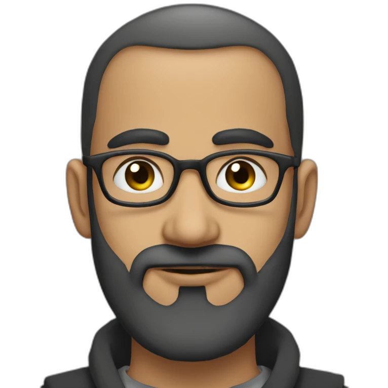 yusuf monaf patna india young with less hair and long beard emoji
