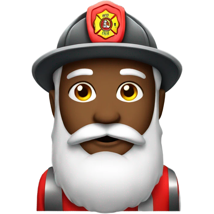 Firefighter Santa  emoji