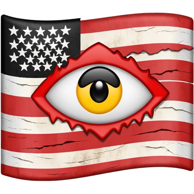 Flagge mit einen Schwarzen Auge emoji
