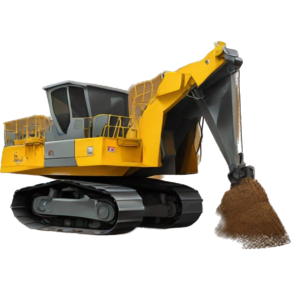 Underground mining equipment emoji