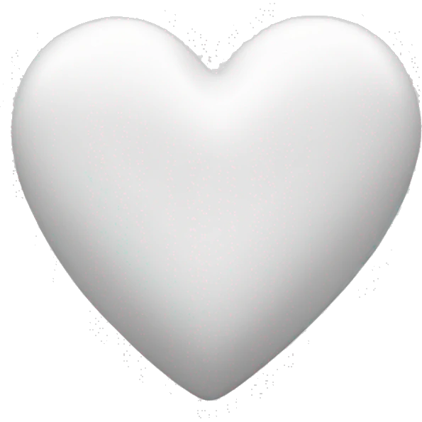 White heart  emoji