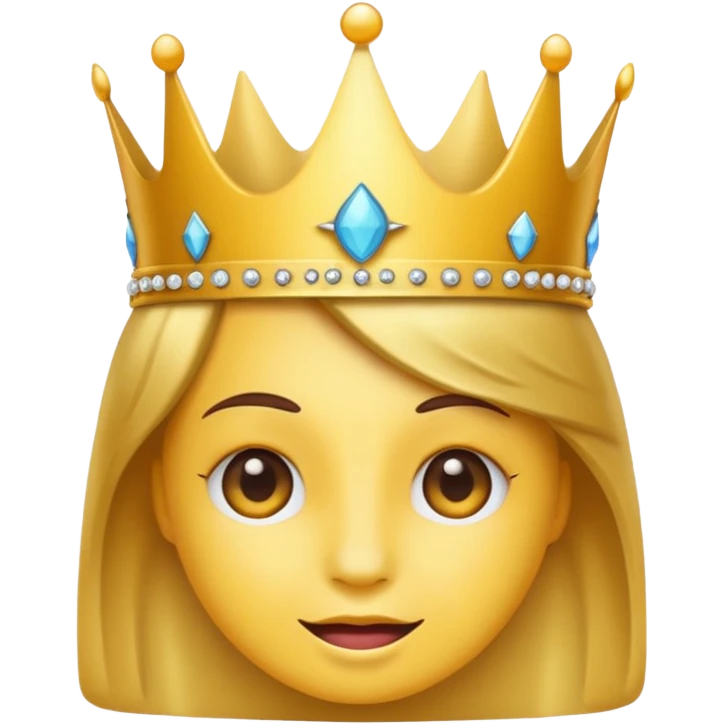 Wink emoji with crown emoji