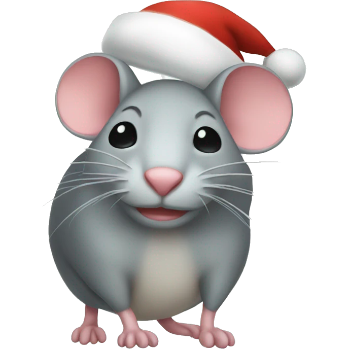 Christmas mouse emoji