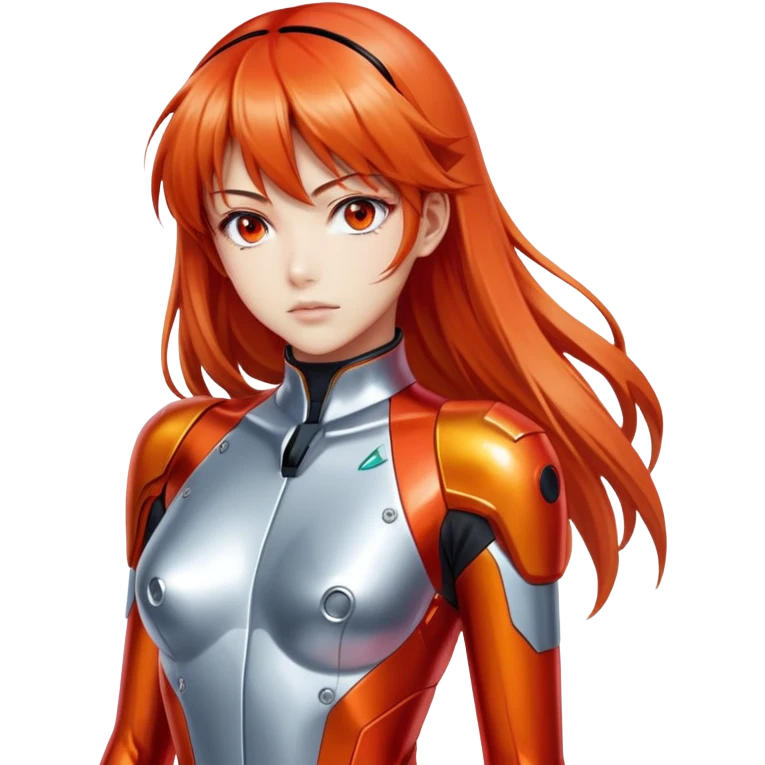 asuka Langley style hajime sorayama Eva suit emoji