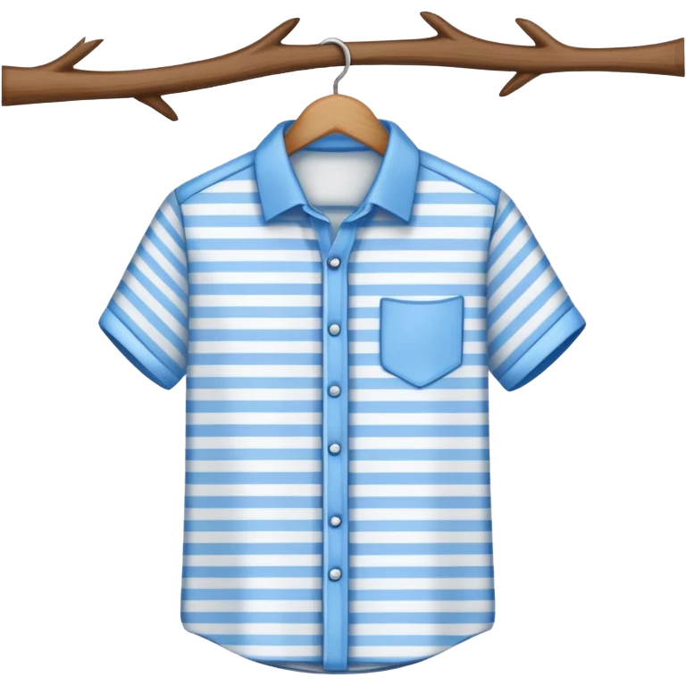 patterned shirt hanged on a hanger emoji