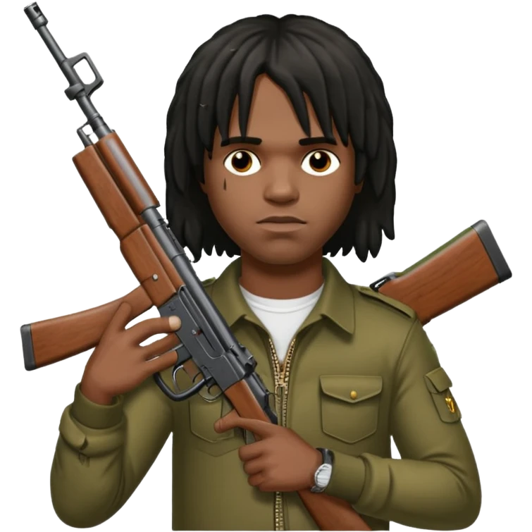 chief keef holding a ak  emoji