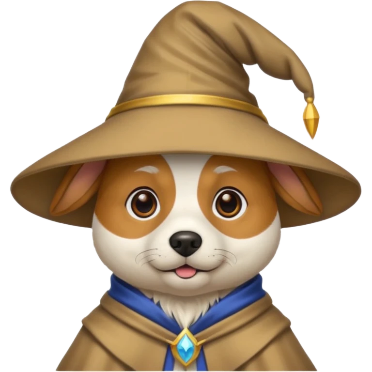 Dog wizard emoji