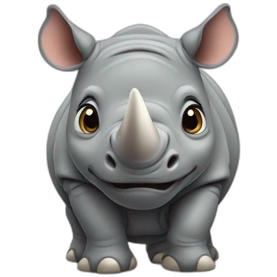 cute rhino emoji