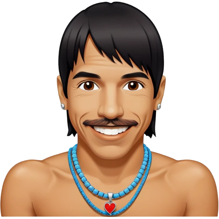 portrait of Anthony Kiedis, lead singer of Red Hot Chili Peppers emoji