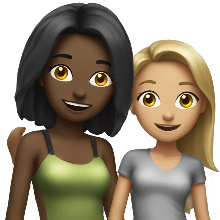 two girls partying emoji