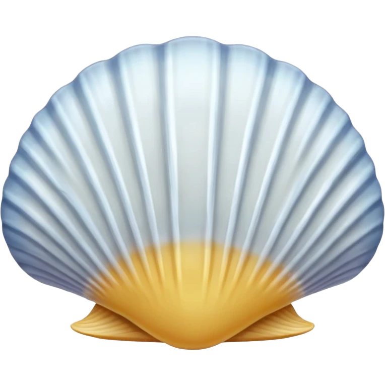 clam shell, simple, clear emoji