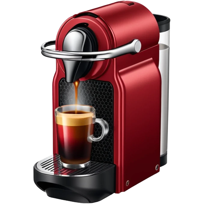 Nespresso dark red vertuo coffee pod emoji