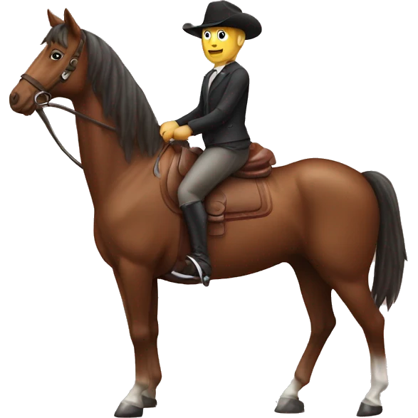 horse riding steak emoji