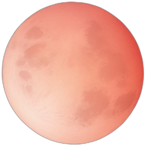 Red moon emoji