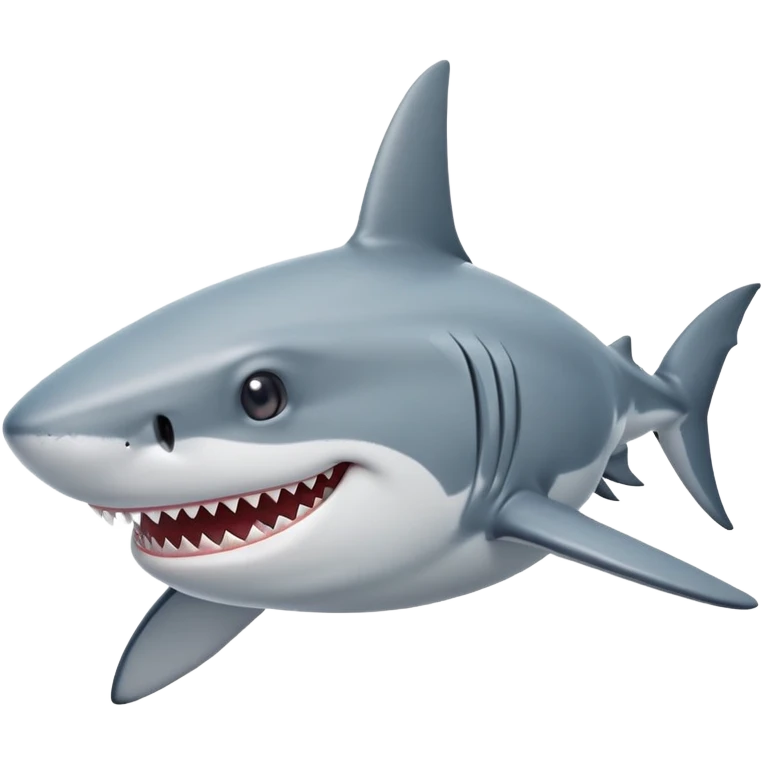 smiling shark emoji
