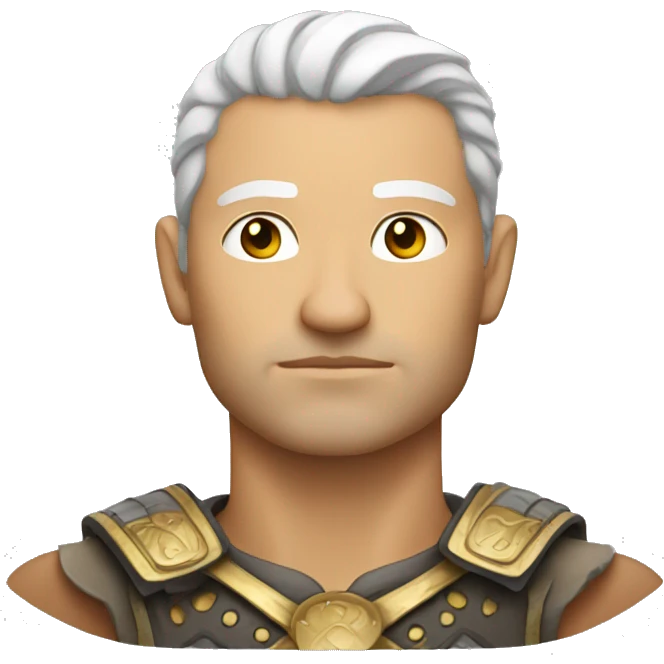 warrior,thoughtful,head, man, white man emoji