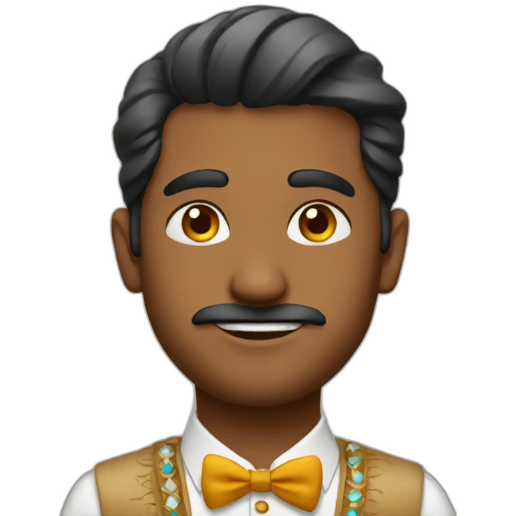 Indian man well dressed emoji