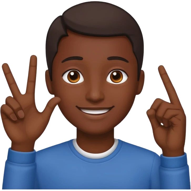 Que este 🙋🏾emoji envés que saludé haga con mano la forma de L emoji