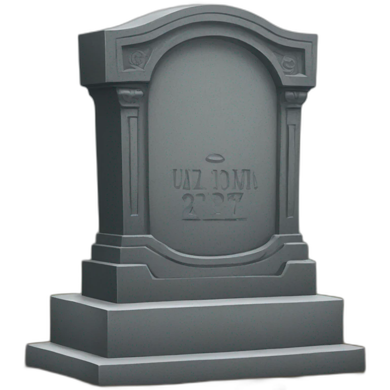 tombstone of Ukraine emoji