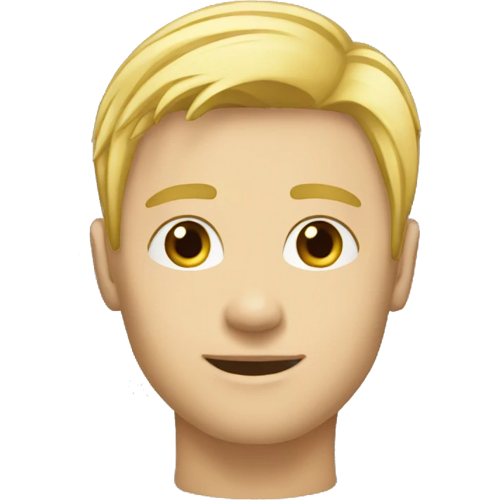 Blonde-Male-Young Adult full body emoji