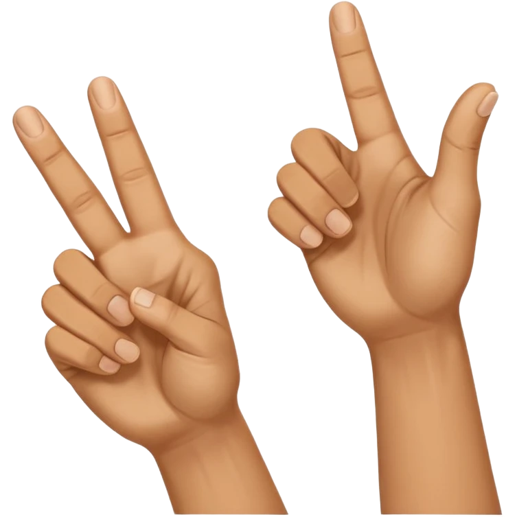 Hold up your hands. With your left hand, make a ‘6’ by curling your index finger like a hook while sticking your thumb out. With your right hand, make a ‘7’ by pointing your index finger straight and your thumb sideways like an L-shape. Put both hands next to each other — that’s the 67 meme emoji