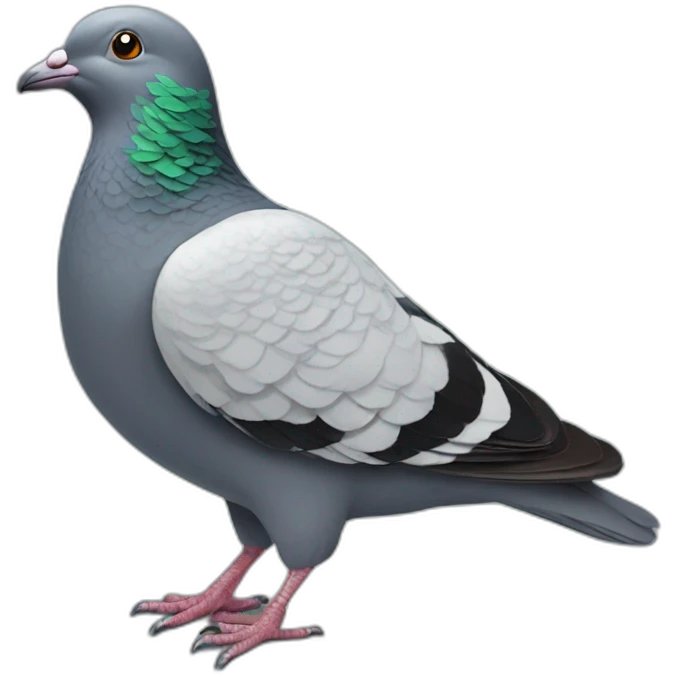 Pigeon Christmas happy emoji