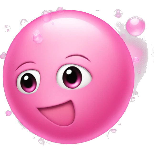 pink bubbles emoji