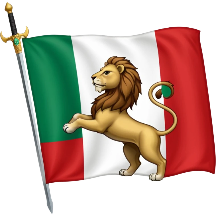 Irans pahlavi periods flag emoji