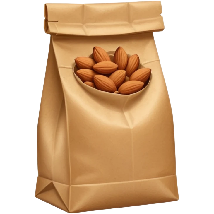 roasted almonds in paper bag emoji