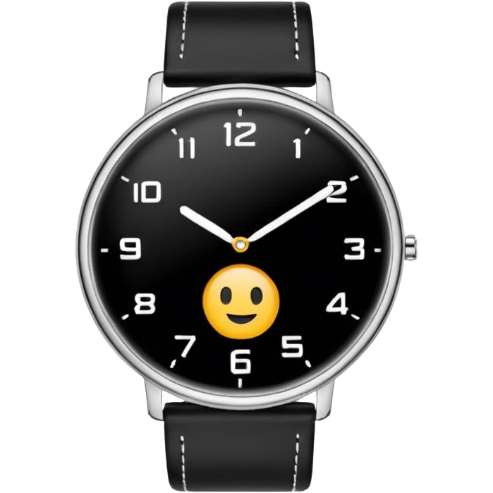 um RELÓGIO minimalista emoji