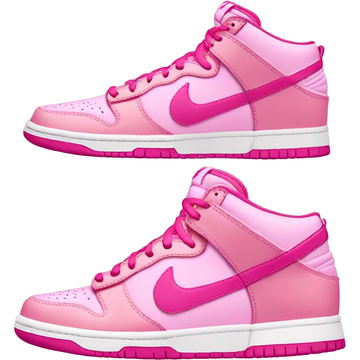 Pink Nike dunks emoji