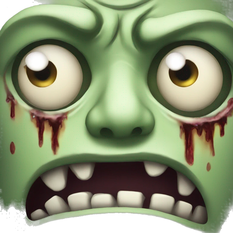 one eye zombie face imoji emoji