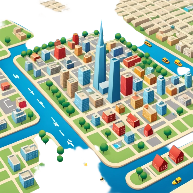a city map  emoji