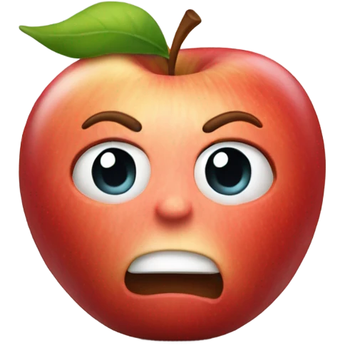 a default apple emoji being sarcastic and saying wow  emoji