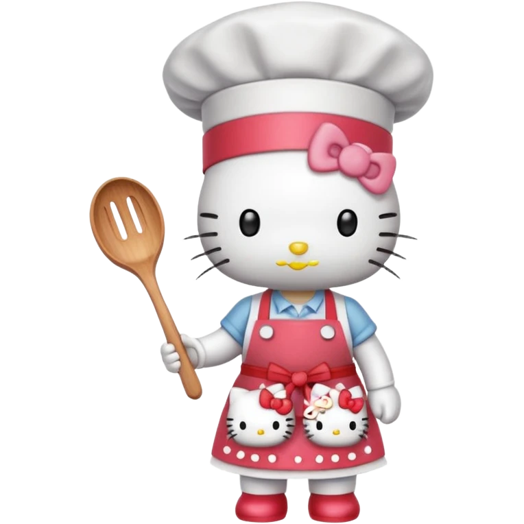Hello kitty cooking emoji
