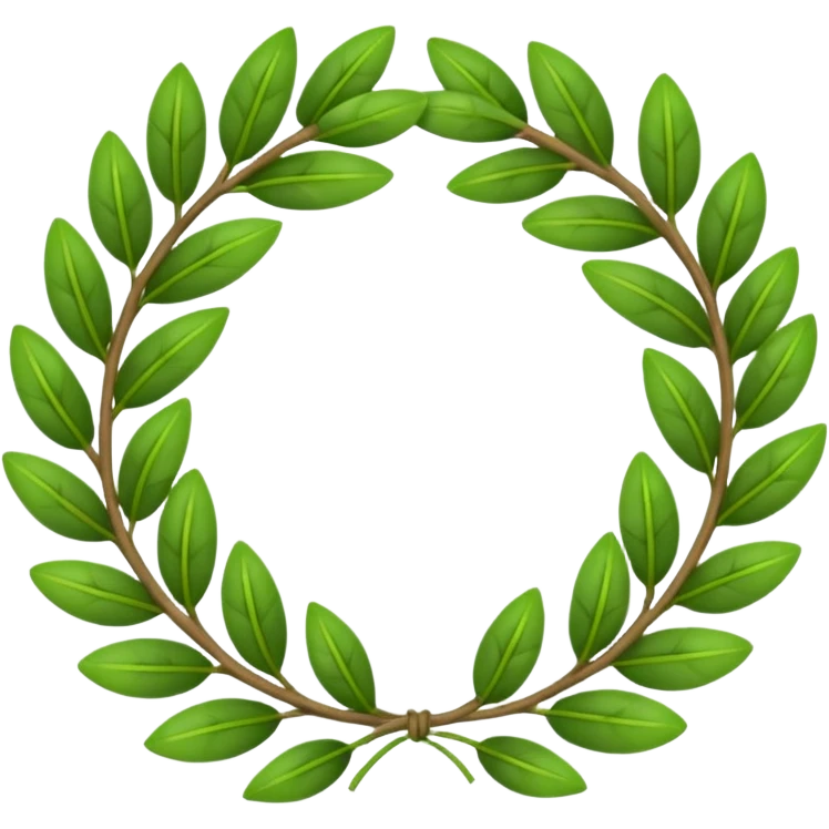 Laurel wreath emoji