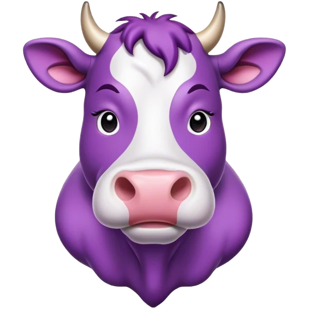 cow milka purple emoji