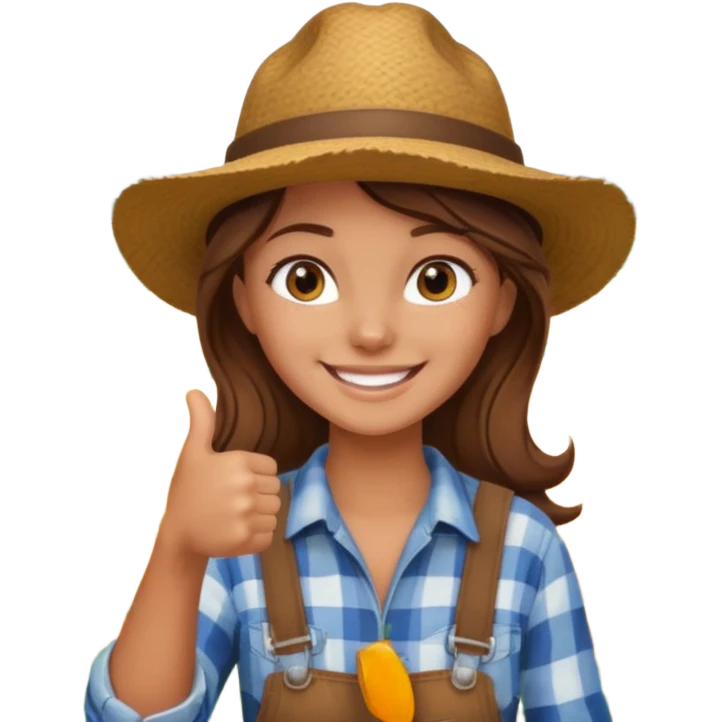 tia granjera dando like granjera  campo emoji