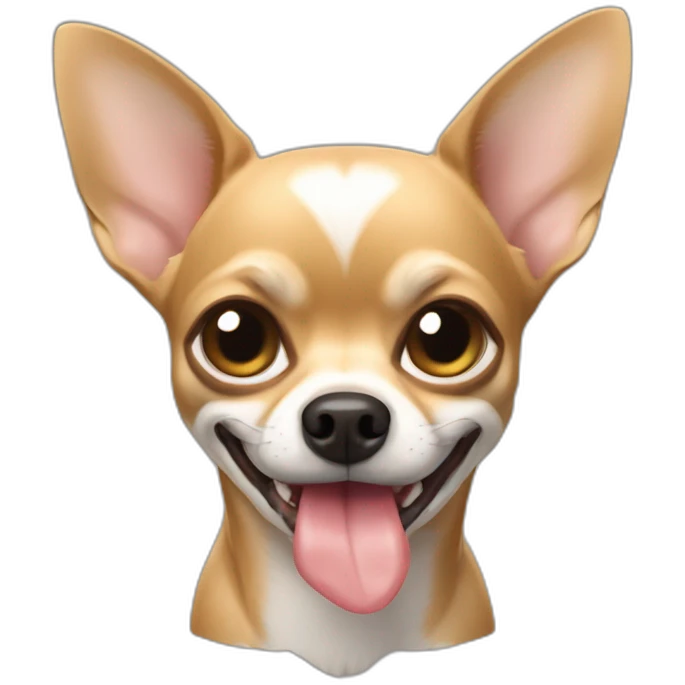 Chihuahua qui mange un gant  emoji