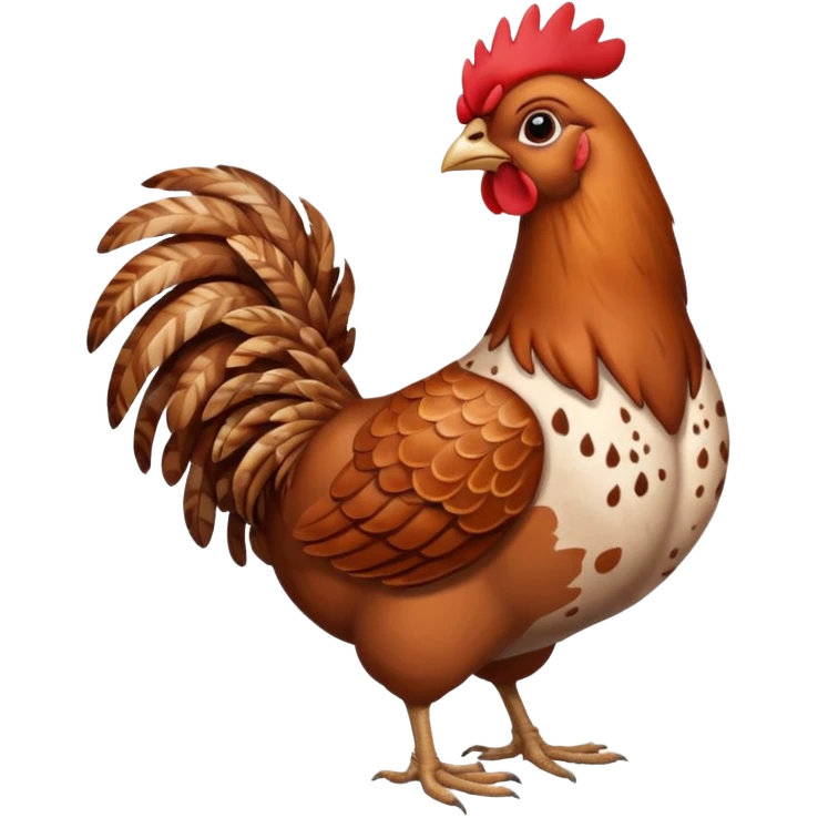 Cinnamon Queen hen emoji