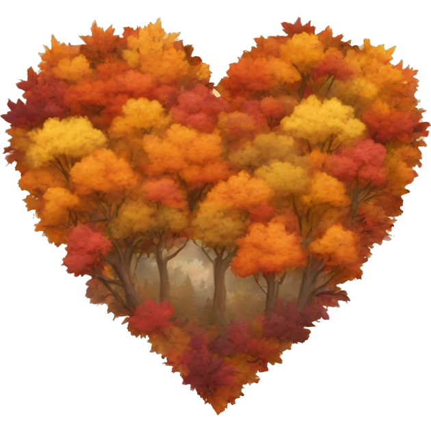 Heart of the autumn colors  emoji