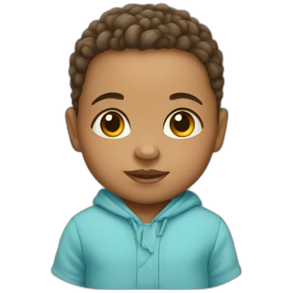 Light skin newborn emoji