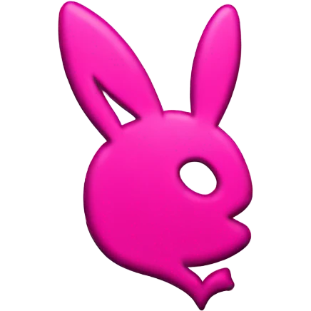 Hot pink playboy sign emoji