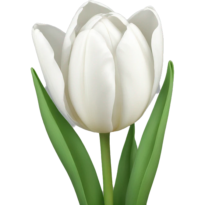White tulips emoji