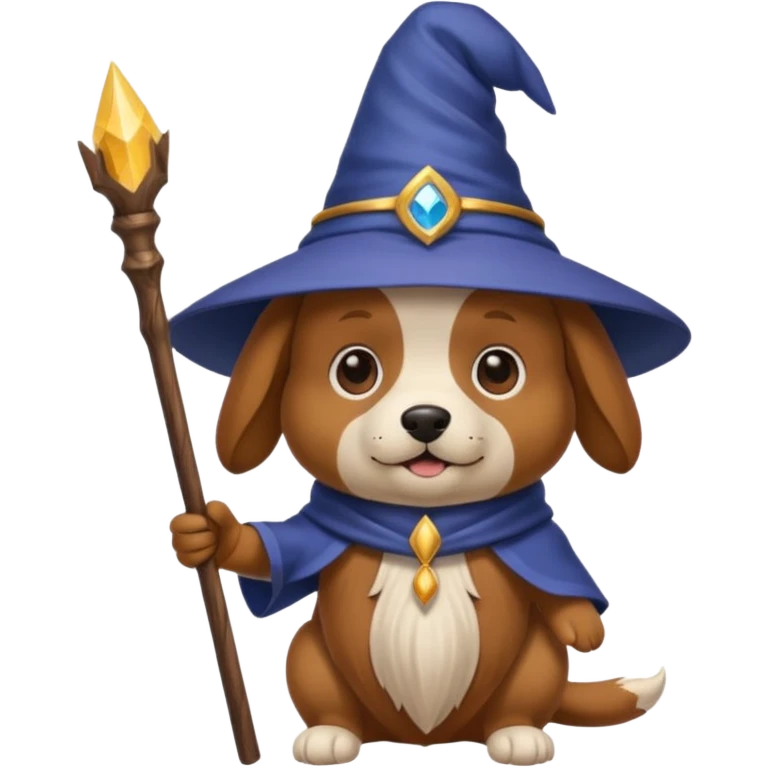 Dog wizard emoji
