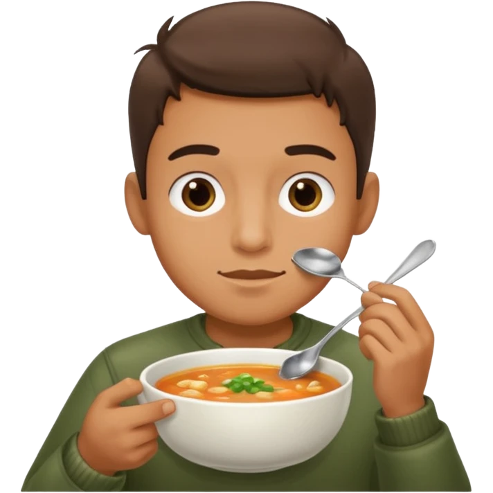 Çorba içen adam emoji